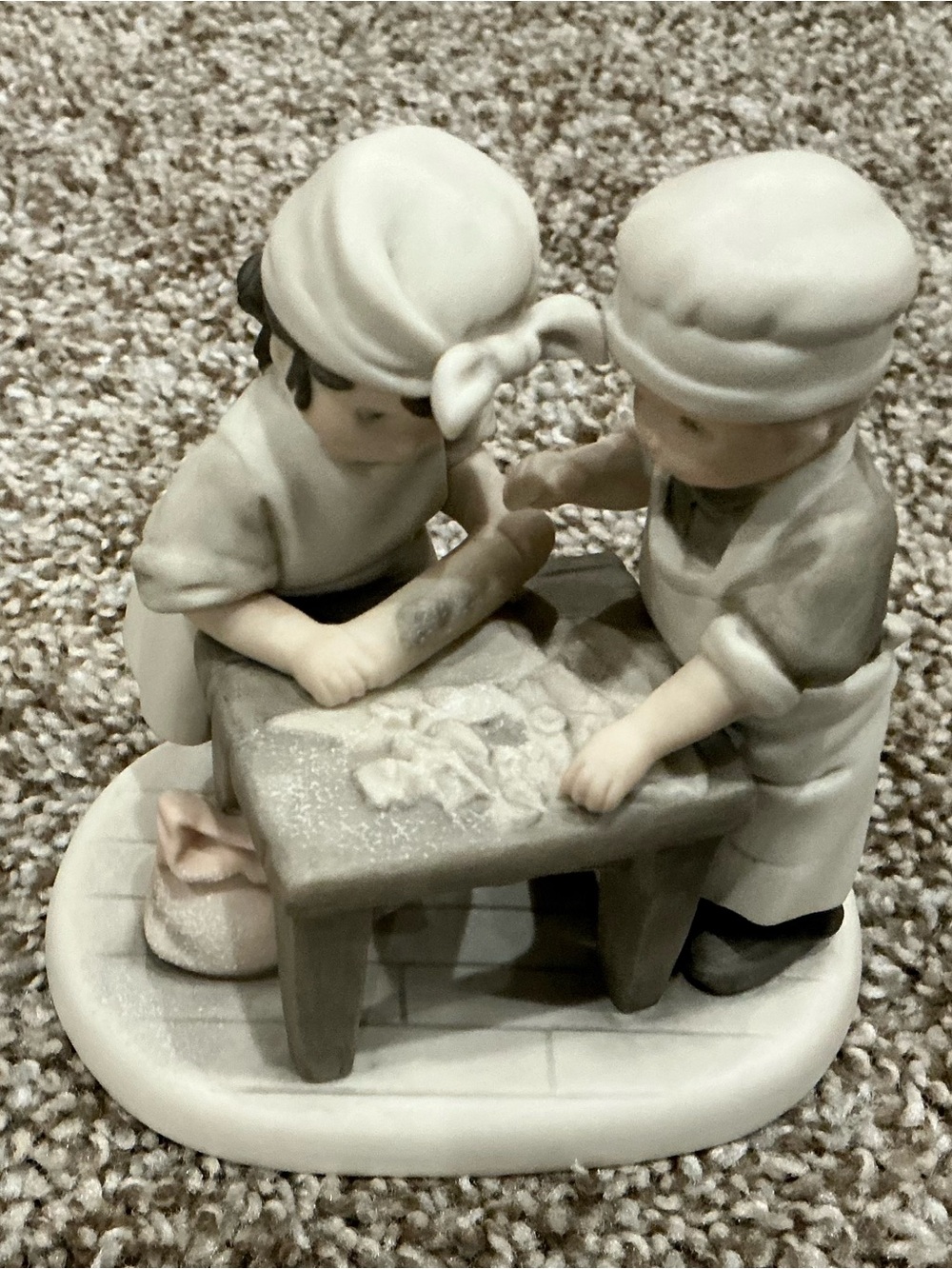 Kim Anderson Baking Children Figurine - Cream and Tan Home Accent